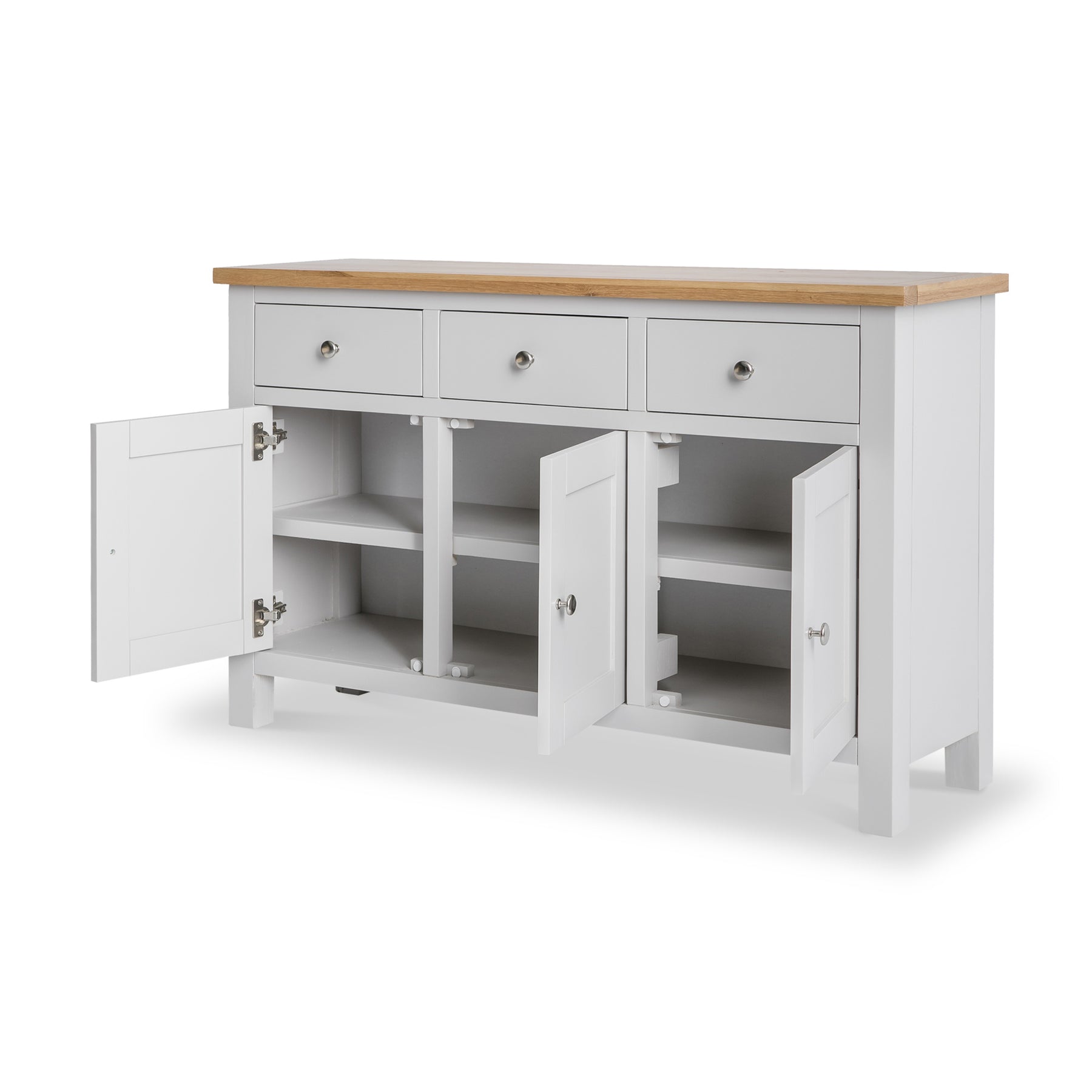Farrow Grey Large Sideboard Cabinet by Roseland Furniture