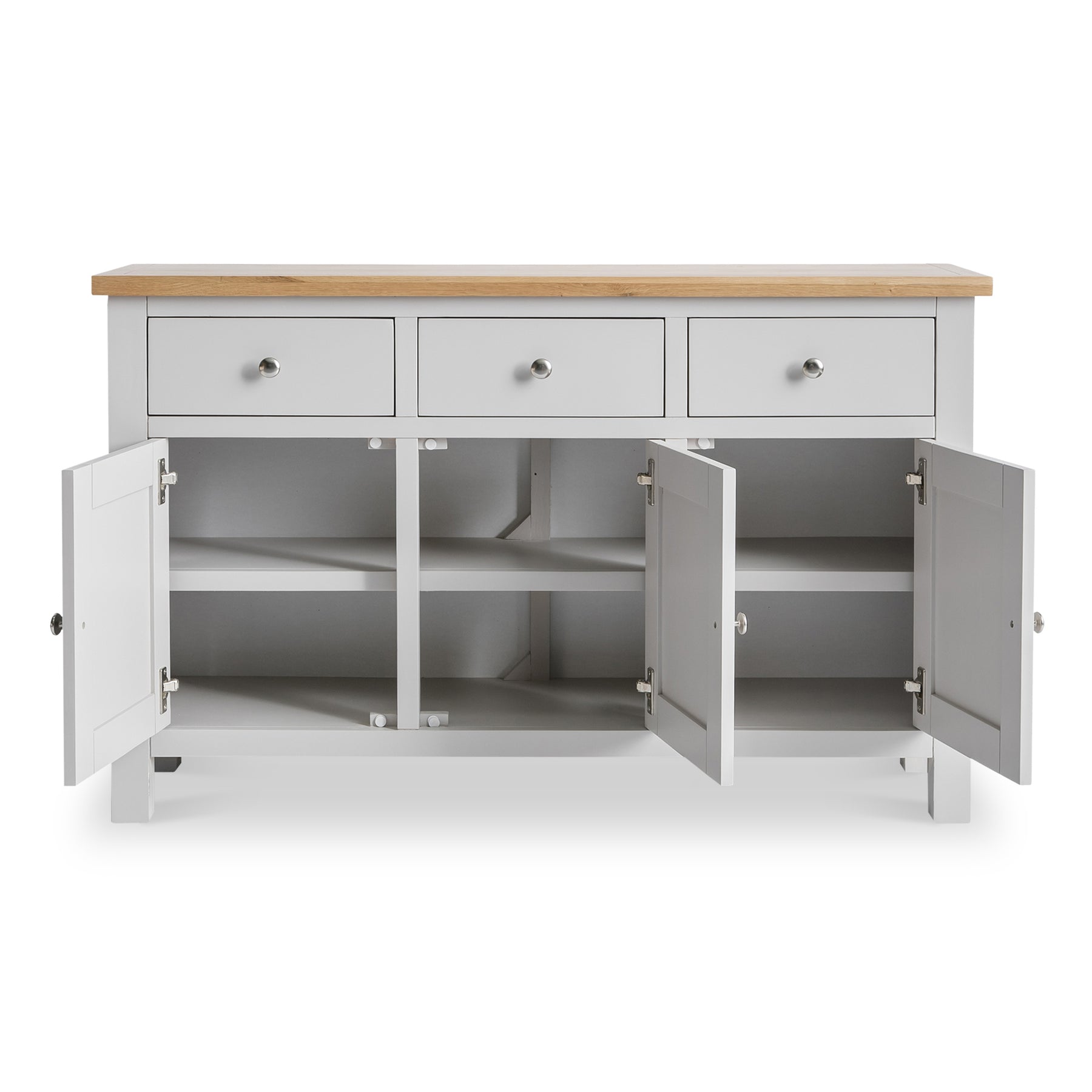 Farrow Grey Large Sideboard Cabinet by Roseland Furniture