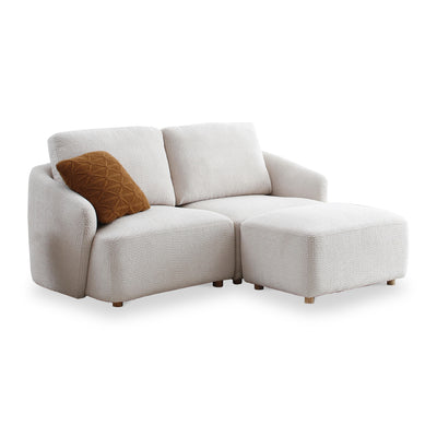 Fairfax Boucle 2 Seater Modular Sofa with Footstool