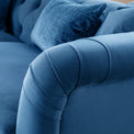 Clarence Sky Blue Velvet Chesterfield 2 Seater Sofa