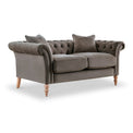 Balmoral Mushroom Velvet Chesterfield 2 Seater Sofa 