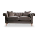 Balmoral Mushroom Velvet Chesterfield 2 Seater Sofa from Roseland Furniture