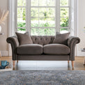 Balmoral Mushroom Velvet Chesterfield 2 Seater Couch