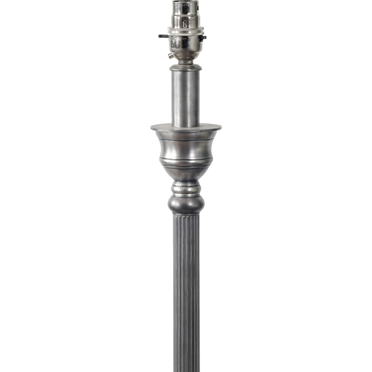 Canterbury Antique Silver Metal Table Lamp