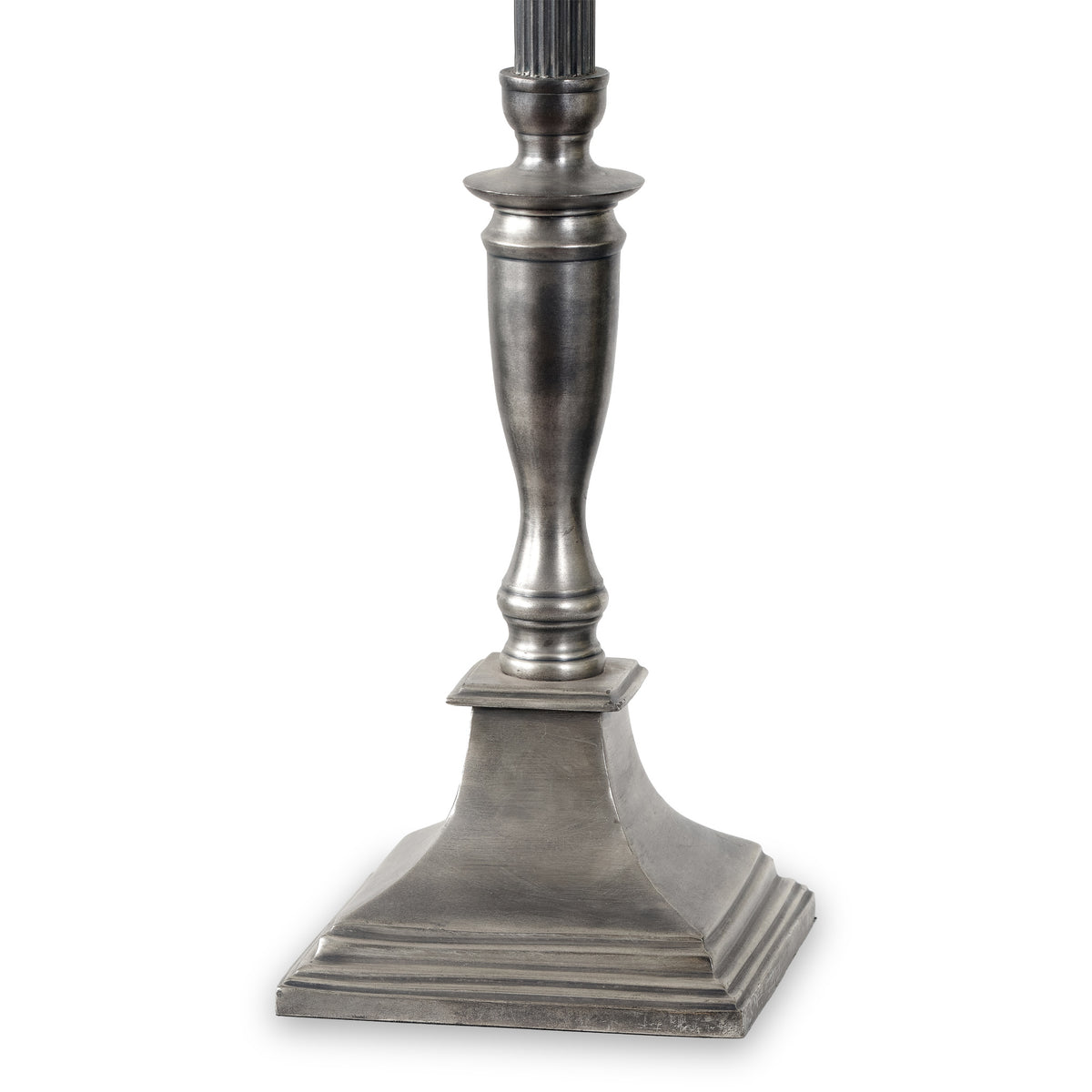 Canterbury Antique Silver Metal Table Lamp