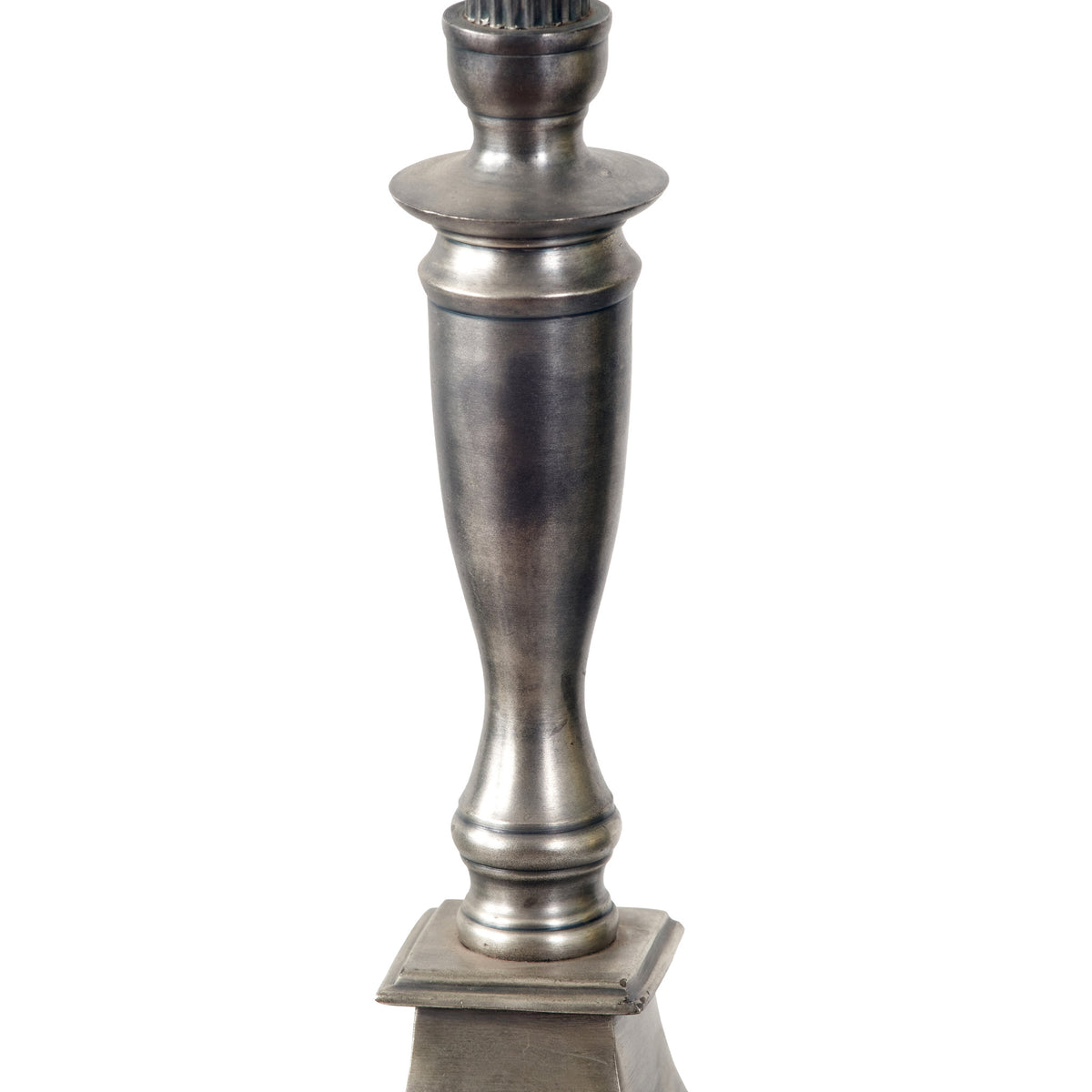 Canterbury Antique Silver Metal Table Lamp