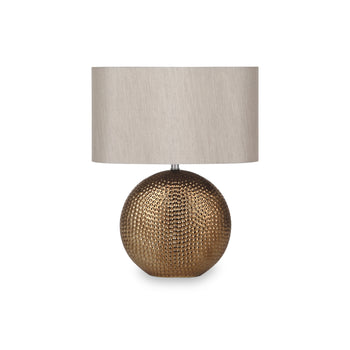 Mabel Bronze Dot Textured Ceramic Table Lamp