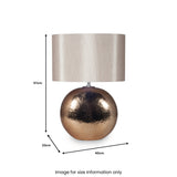 Alpha Bronze Textured Ceramic Table Lamp from Roseland Furniture