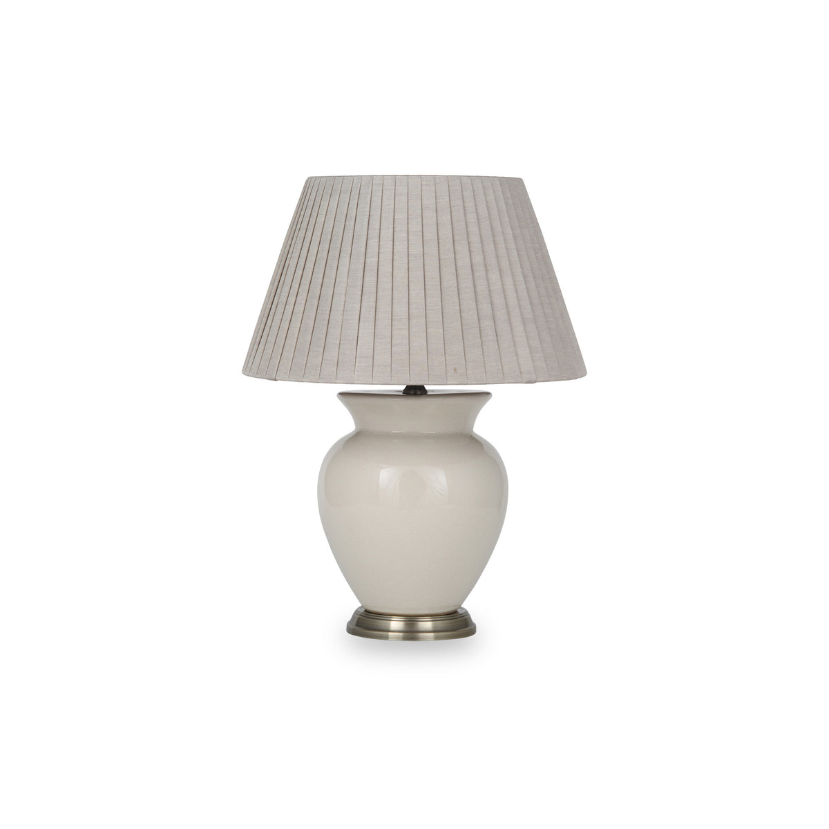 Hadley Cream Ceramic Table Lamp from Roseland Furniture