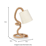 Martindale Rope and Jute Task Table Lamp from Roseland Furniture