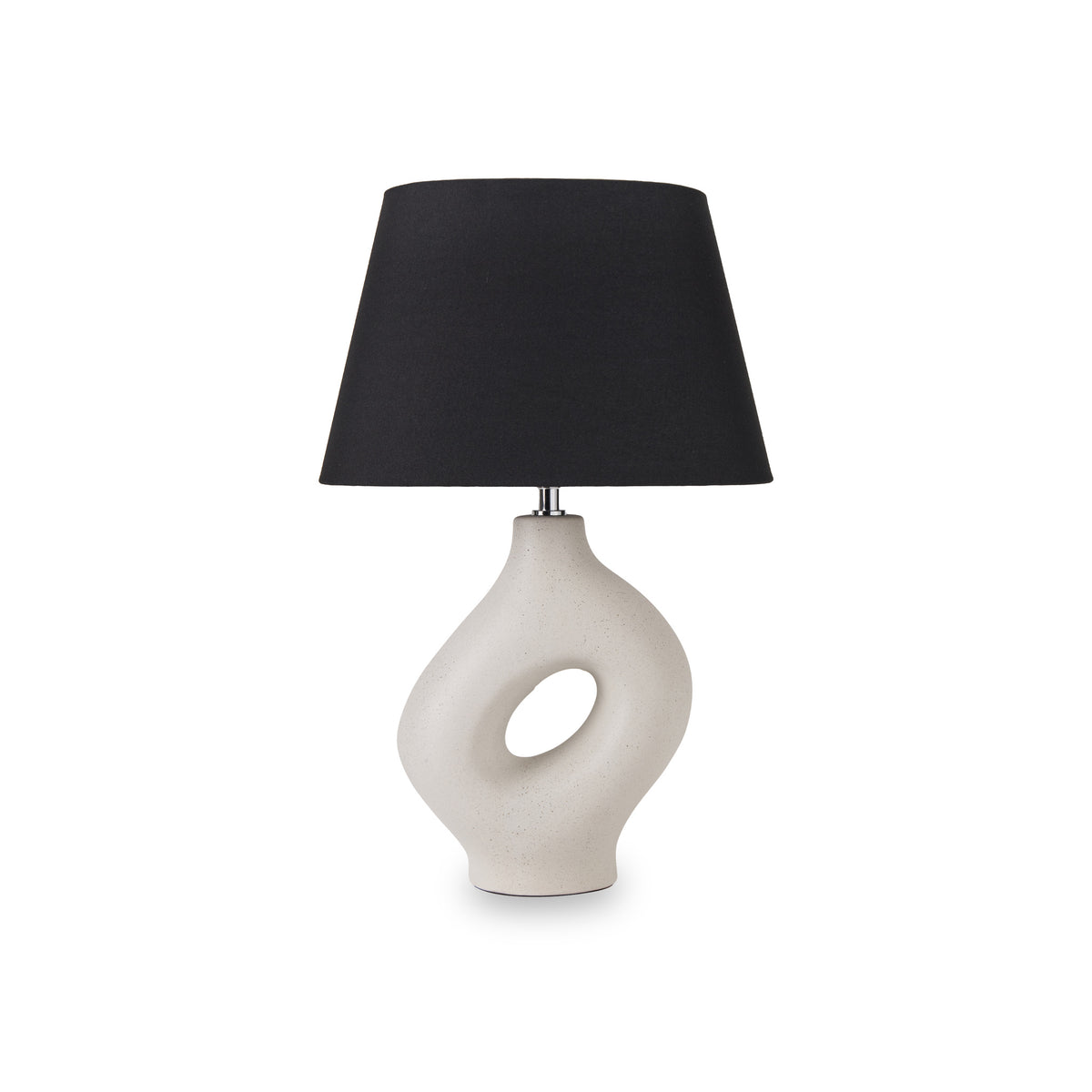 Ulla Monochrome Organic Ceramic Table Lamp from Roseland Furniture