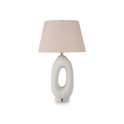 Laila Natural Organic Tall Ceramic Table Lamp