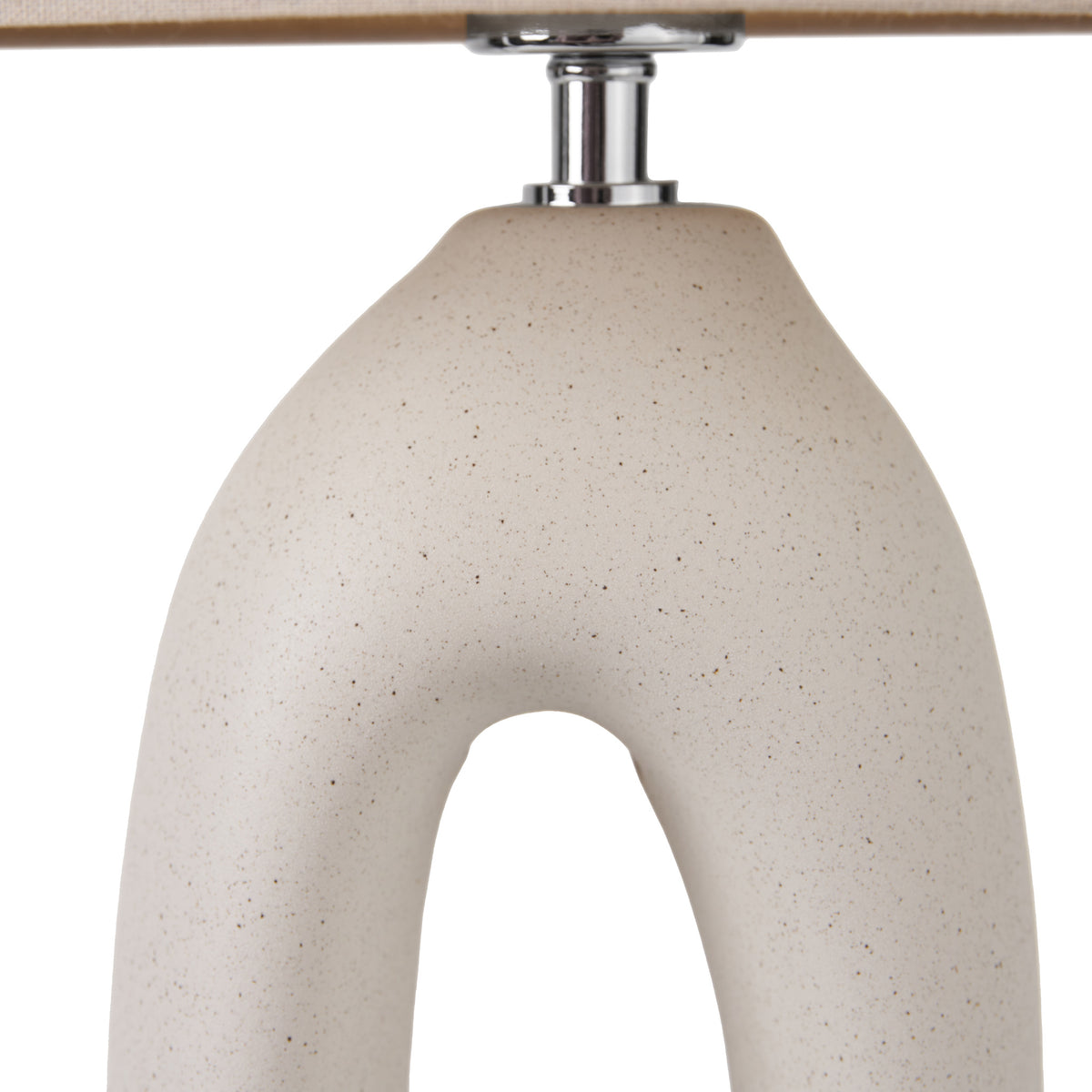 Laila Natural Organic Tall Ceramic Table Lamp