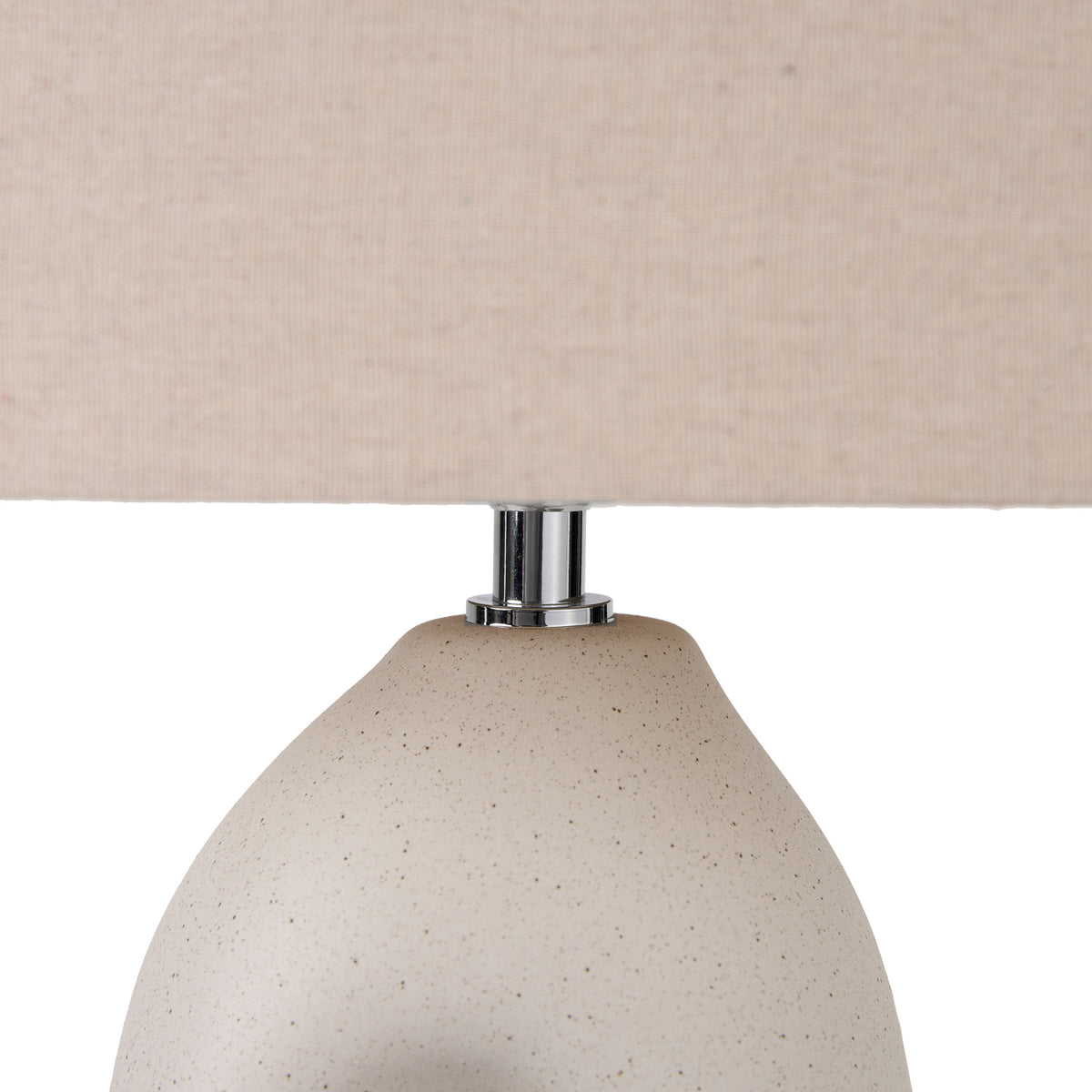 Laila Natural Organic Tall Ceramic Table Lamp