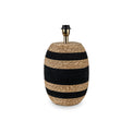 Kalutara Black and Natural Sea Grass Tall Table Lamp from Roseland Furniture