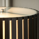Rabanne Slatted Black Wood Tripod Table Lamp