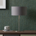 Elin Brushed Silver & Steel Grey Table Lamp for living room
