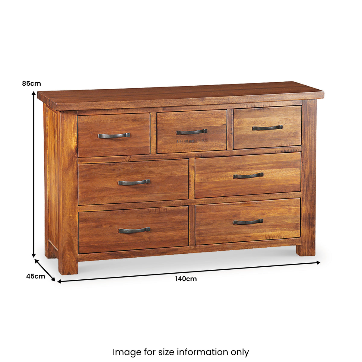 Ladock 3 Over 4 Chest of Drawers Dimensions