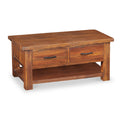 Ladock Acacia Coffee Table with Drawers from Roseland Furniture