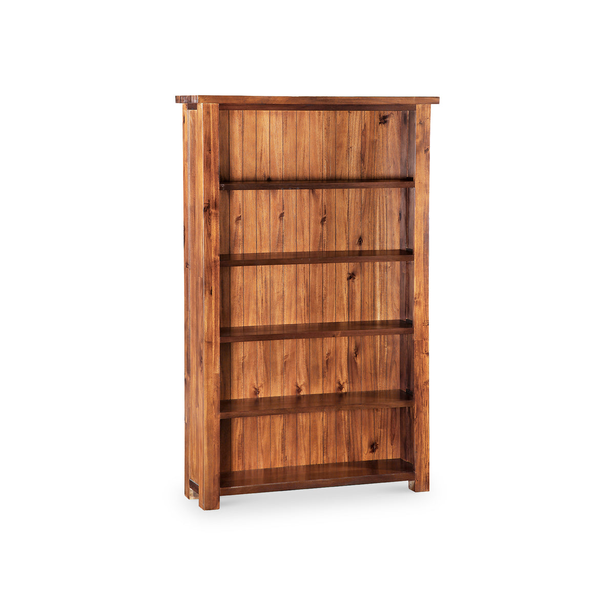 Ladock Acacia Large Bookcase from Roseland Furniture