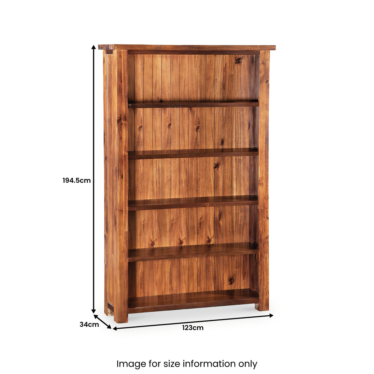 Ladock Large Bookcase dimensions