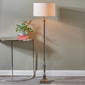 Canterbury Antique Silver Floor Lamp for living room
