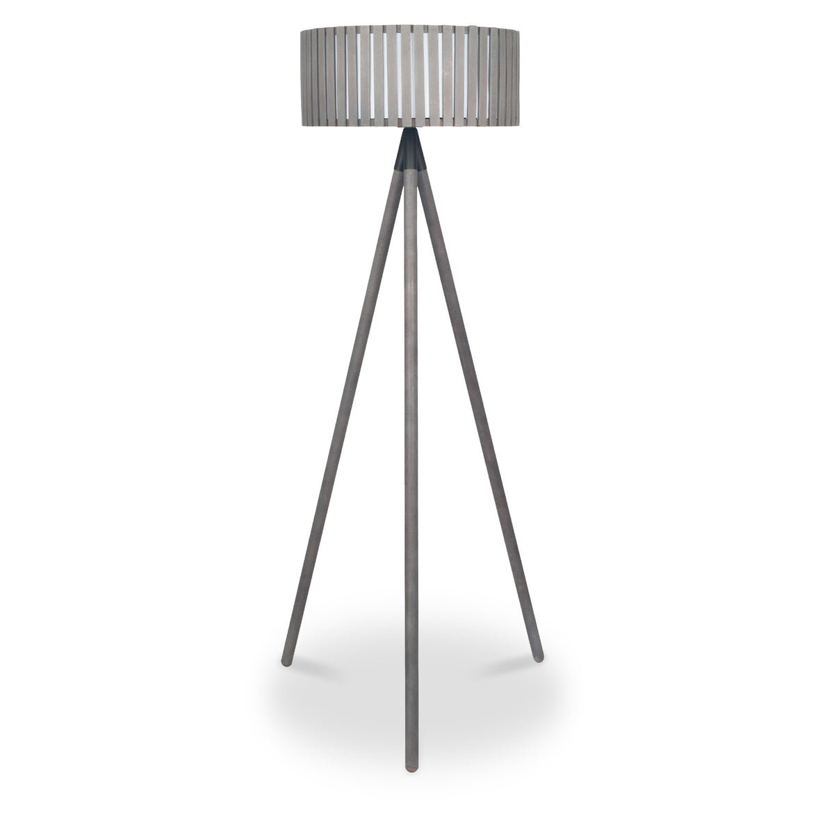 Rabanne Antique Wood Slat Tripod Floor Lamp from Roseland