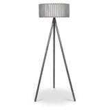 Rabanne Antique Wood Slat Tripod Floor Lamp from Roseland
