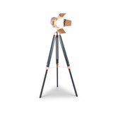 Hereford Copper and Black Tripod Floor Lamp from Roseland Furniture