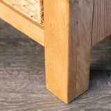 Surrey Oak Coffee Table with Baskets