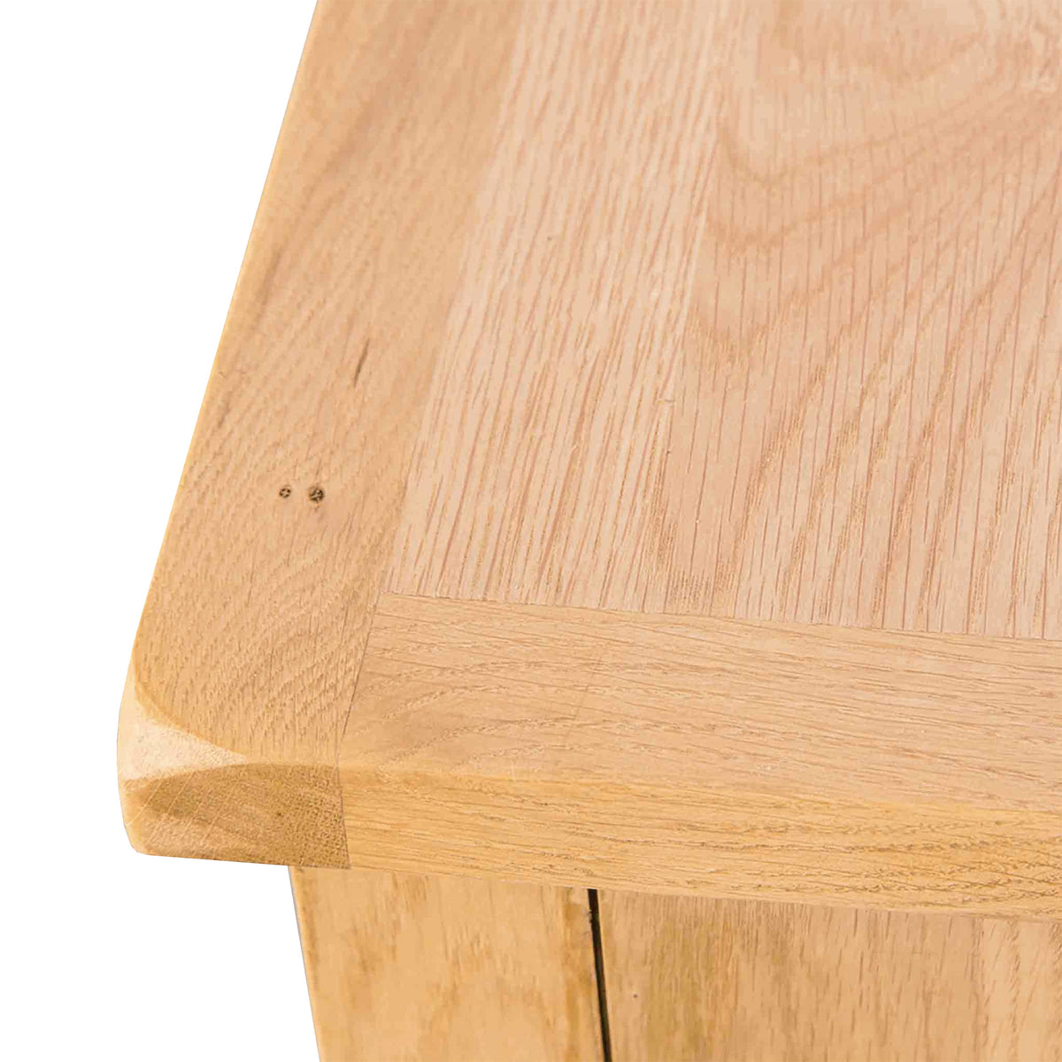 Surrey Oak Console Table with Baskets by Roseland Furniture