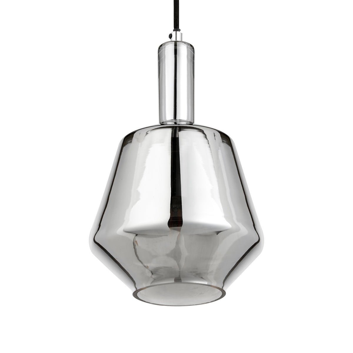Jake Shiny Smoked Glass Pendant