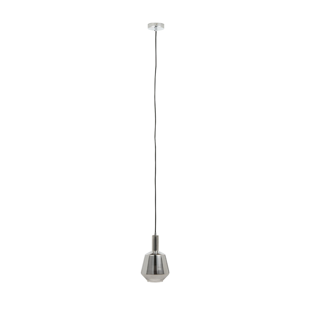 Jake Shiny Smoked Glass Pendant