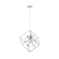 Alessio Shiny Nickel Metal Cube Pendant from Roseland furniture