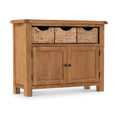 Zelah Oak Sideboard with Baskets