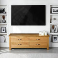 London Oak Large Smart TV Stand for contemporary living rooms