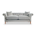 Balmoral Chalk Velvet Chesterfield 3 Seater Sofa  from Roseland Furniture