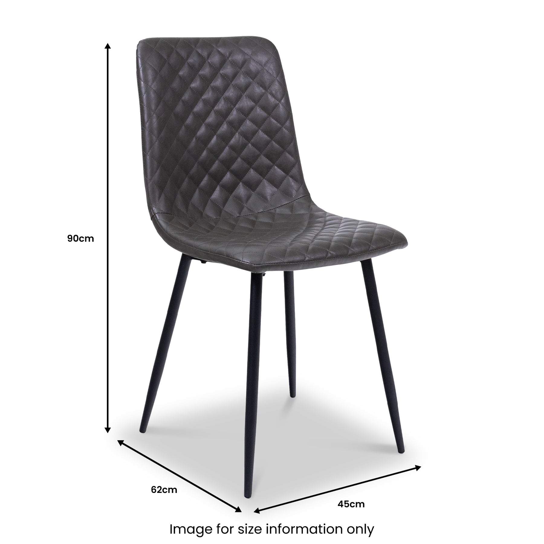 Brogan Quilted Back Dining Chair Set of 4 from Roseland Furniture