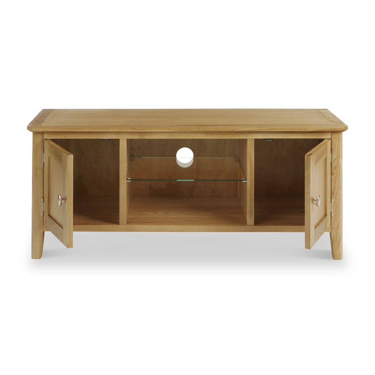 Alba Oak Large 120cm TV Stand from Roseland Furniture