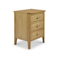 Alba Oak 3 Drawer Bedside Table from Roseland Furniture