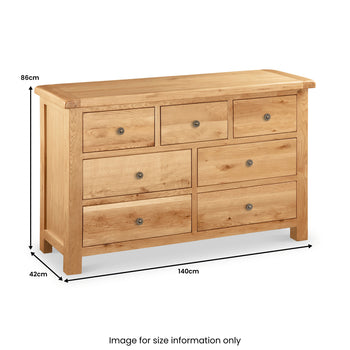 Sidmouth 3 over 4 Drawer Chest