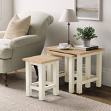 Farrow Cream Nest of 3 Tables from Roseland Furniture