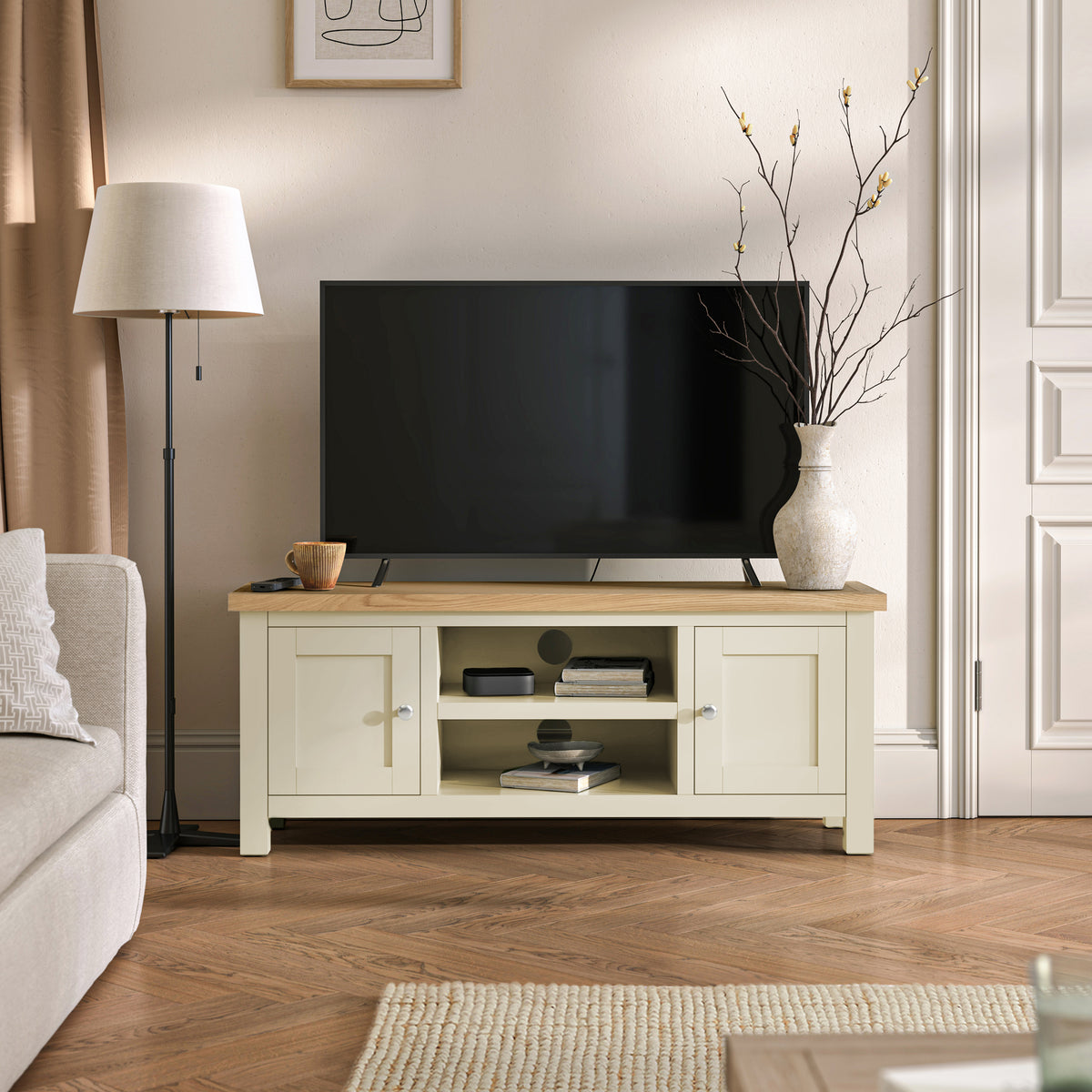 Farrow Cream Large 120cm TV Unit from Roseland Furniture