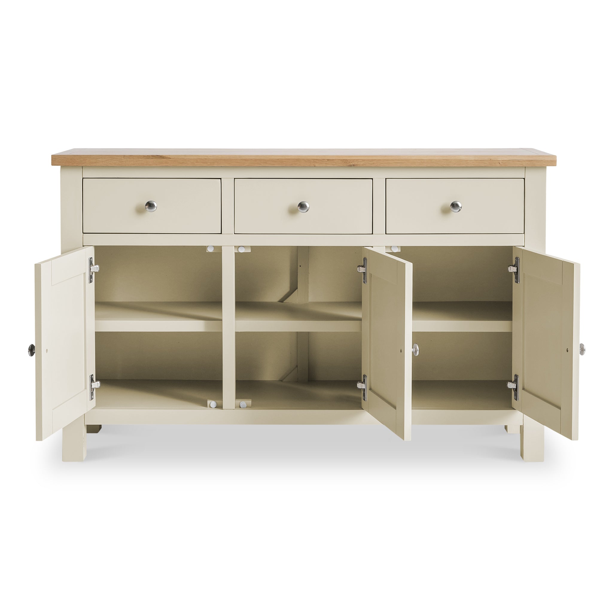Farrow Large Sideboard Oak Top Fully Assembled Roseland