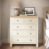 Farrow Cream 2 Over 3 Chest Of Drawers from Roseland Furniture - Lifestyle Shot