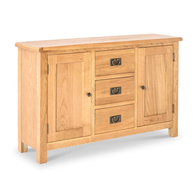 Surrey Oak 3 Drawer Sideboard