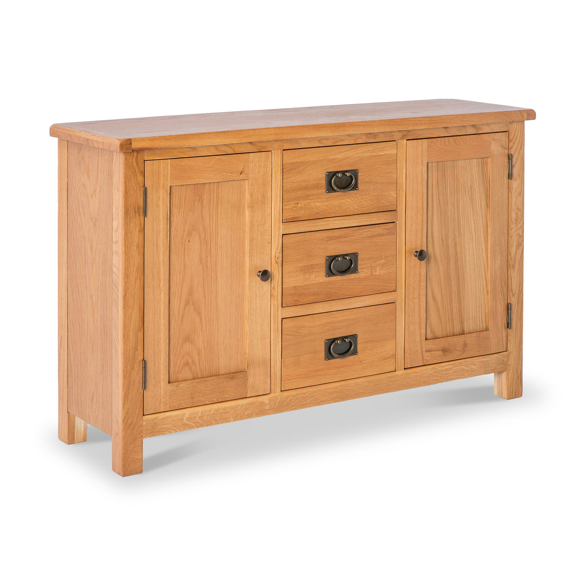 Surrey Oak 3 Drawer Sideboard from Roseland Furniture