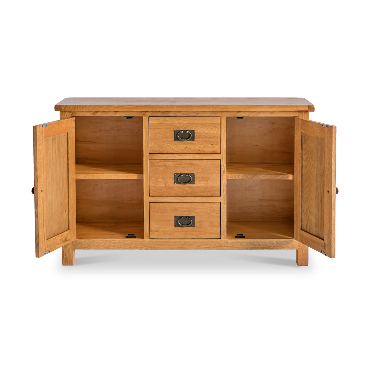 Surrey Oak 3 Drawer Sideboard from Roseland Furniture