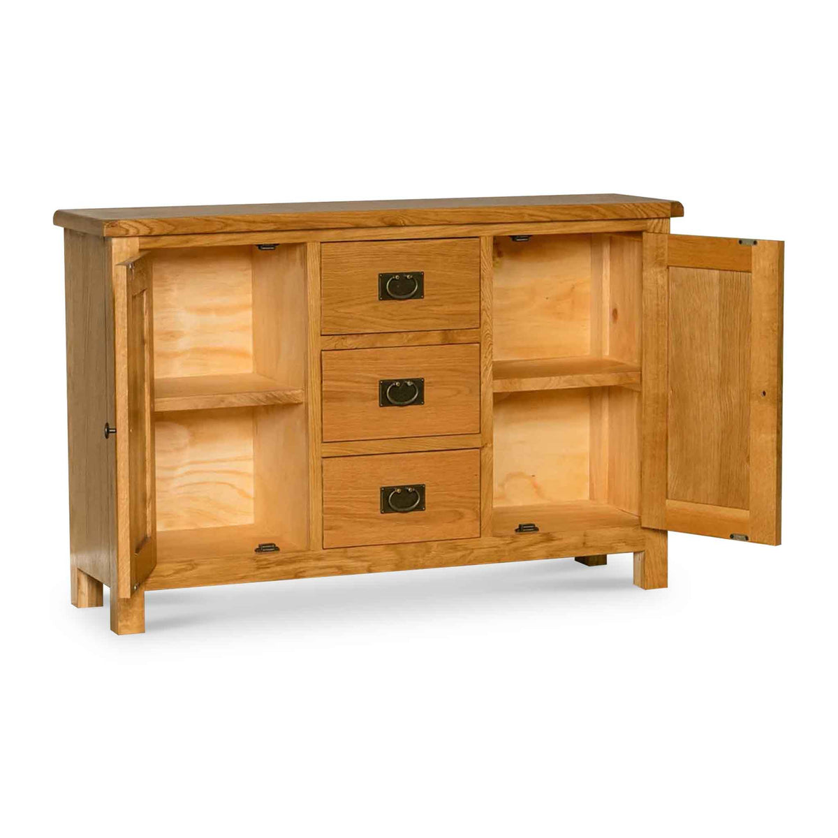 Surrey Oak 3 Drawer Sideboard