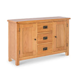 Surrey Oak 3 Drawer Sideboard from Roseland Furniture